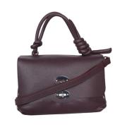 Elegante Bruin Leren Tas Zanellato , Brown , Dames