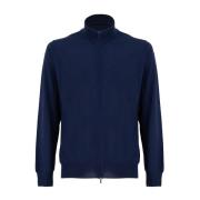 Zip Sweater Mauro Ottaviani , Blue , Heren