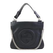 Pre-owned Leather shoulder-bags Gucci Vintage , Black , Dames