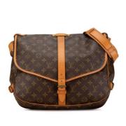 Pre-owned Canvas crossbody-bags Louis Vuitton Vintage , Brown , Dames