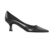 Zwarte Leren Pumps met Puntige Neus Roberto Festa , Black , Dames