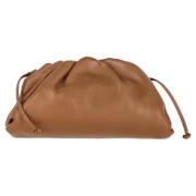 Pre-owned Leather pouches Bottega Veneta Vintage , Brown , Dames