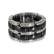 Pre-owned Metal rings Chanel Vintage , Gray , Dames