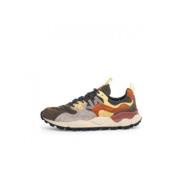 Mesh & Suede Sports Sneaker Flower Mountain , Multicolor , Heren