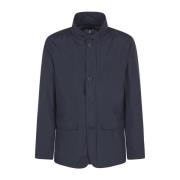 Blauwe GoreTex 2Laags Blazer Jas Herno , Blue , Heren