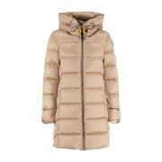 Gewatteerde Donsjas met Capuchon Parajumpers , Beige , Dames