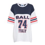 Sportieve Oversized T-shirt met Strepen Ball , Multicolor , Dames