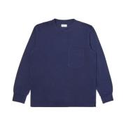 Casual Longsleeve T-shirt Universal Works , Blue , Heren