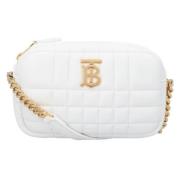 Leather shoulder-bags Burberry , White , Dames