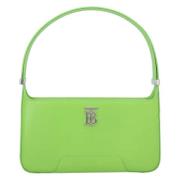 Leather shoulder-bags Burberry , Green , Dames