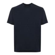 Blauwe T-shirts en Polos Emporio Armani , Blue , Heren