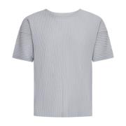 Geplooide T-shirts en Polo's Grijs Issey Miyake , Gray , Heren