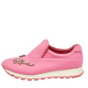 Pre-owned Leather sneakers Prada Vintage , Pink , Dames