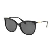 Zwarte Montuur Zonnebril Ralph Lauren , Black , Dames