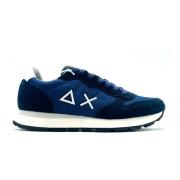 Blauwe Sneakers Tom Solid Collectie Sun68 , Blue , Heren