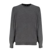 Luxe Crew Neck Jumper Fedeli , Gray , Heren