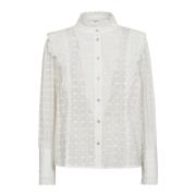 Chaincc Dot Anglaise Shirt Blouse Co'Couture , White , Dames