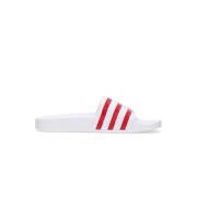 Cloud White Slippers met Scarlet Details Adidas , White , Dames