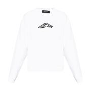 Witte Felpa Sweater Gebreide kleding Dsquared2 , White , Heren