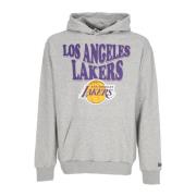 NBA Script Oversize Hoodie Los Angeles Lakers New Era , Gray , Heren