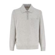 Moderne Polo Shirt Stijl Brunello Cucinelli , Gray , Heren