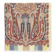 Multicolor Paisley Cashmere Zijden Sjaal Etro , Multicolor , Dames