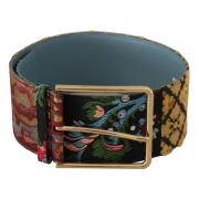 Multicolor Canvas Leder Statement Riem Dolce & Gabbana , Multicolor , ...