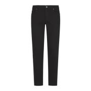 Stretch Denim Regular Fit Jeans Dolce & Gabbana , Black , Heren