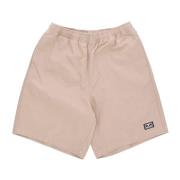 Relaxte Twill Shorts in Iers Room Obey , Beige , Heren