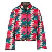 Omkeerbare Pufferjas met Print Marc Cain , Multicolor , Dames