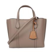 Bruin Leren Drievaks Tas Tory Burch , Beige , Dames