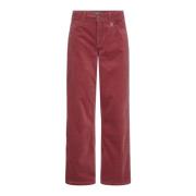 Corduroy Wide Leg Pants Garnet MOS Mosh , Red , Dames