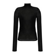 Stijlvolle Dames Top met Lange Mouwen Patrizia Pepe , Black , Dames