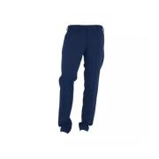 Blauwe Polyester Jeans & Broek Made in Italia , Blue , Heren