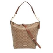 Pre-owned Canvas shoulder-bags Coach Pre-owned , Beige , Dames