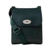 Kleine Antony Groene Leren Schoudertas Mulberry , Green , Dames