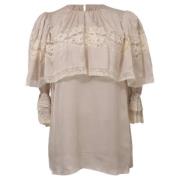 Pre-owned Silk tops Dolce & Gabbana Pre-owned , Beige , Dames