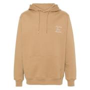 Calligraphy Ice Brown Hoodie Sweaters Drole de Monsieur , Brown , Here...