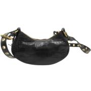 Pre-owned Leather shoulder-bags Balenciaga Vintage , Black , Dames