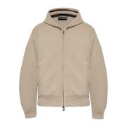 Zip-up sweatshirt Emporio Armani , Brown , Heren