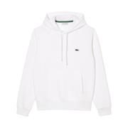 Witte Krokodil Hoodie Herfst Winter Lacoste , White , Heren