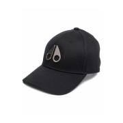 Icon Logo Baseball Cap Zwart/Nikkel Moose Knuckles , Black , Unisex