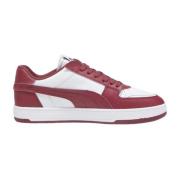 Lage Top Vintage Stijl Synthetisch Leren Sneakers Puma , Red , Heren