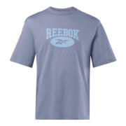 Grote Logo T-shirt Reebok , Purple , Heren