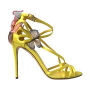 Gele Butterfly Applique Stiletto Sandalen Dolce & Gabbana , Yellow , D...