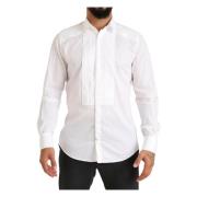 Elegant wit Slim Fit overhemd Dolce & Gabbana , White , Heren