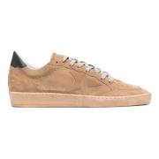 Suede Ballstar Sneakers met Leren Hiel Golden Goose , Brown , Heren