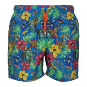 Jungle-thema zwemshorts in lichtblauw Gallo , Multicolor , Heren