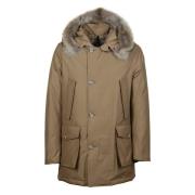 Afneembare Bont Parka Woolrich , Beige , Heren