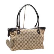 Pre-owned Canvas gucci-bags Gucci Vintage , Beige , Dames